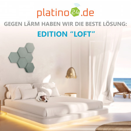 Edition LOFT Honeycomb - 6 Absorber aus Basotect ® - Farbe: Denim