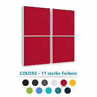 4 Sound absorber Colore made of Basotect ® G+ / acoustic sound insulation 55x55cm