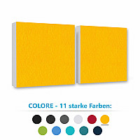 2 Schallabsorber Colore aus Basotect ® G+ / Akustik Schalldämmung 55x55cm